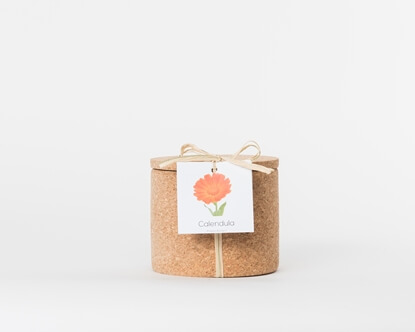 Grow your calendula in this cork pot