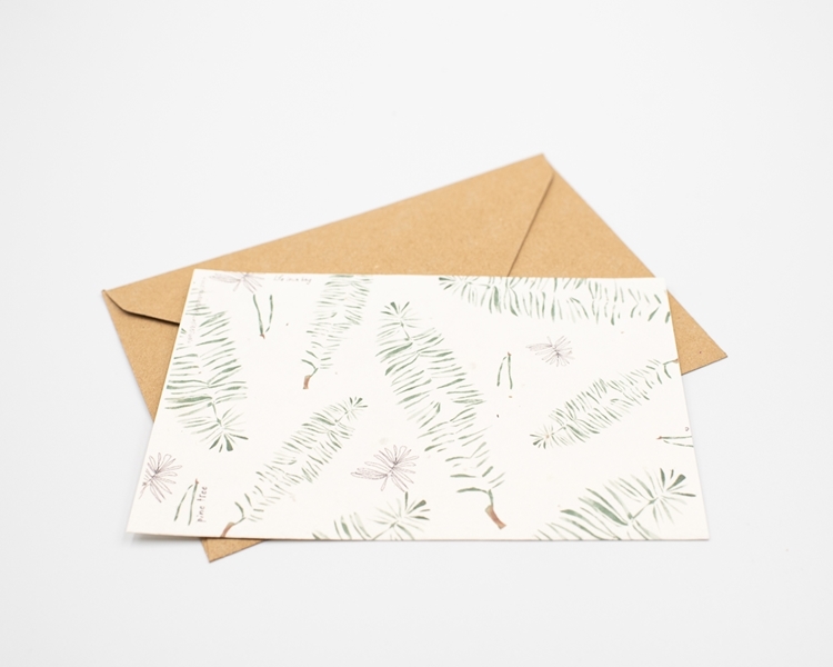Postal para plantar - pinheiro