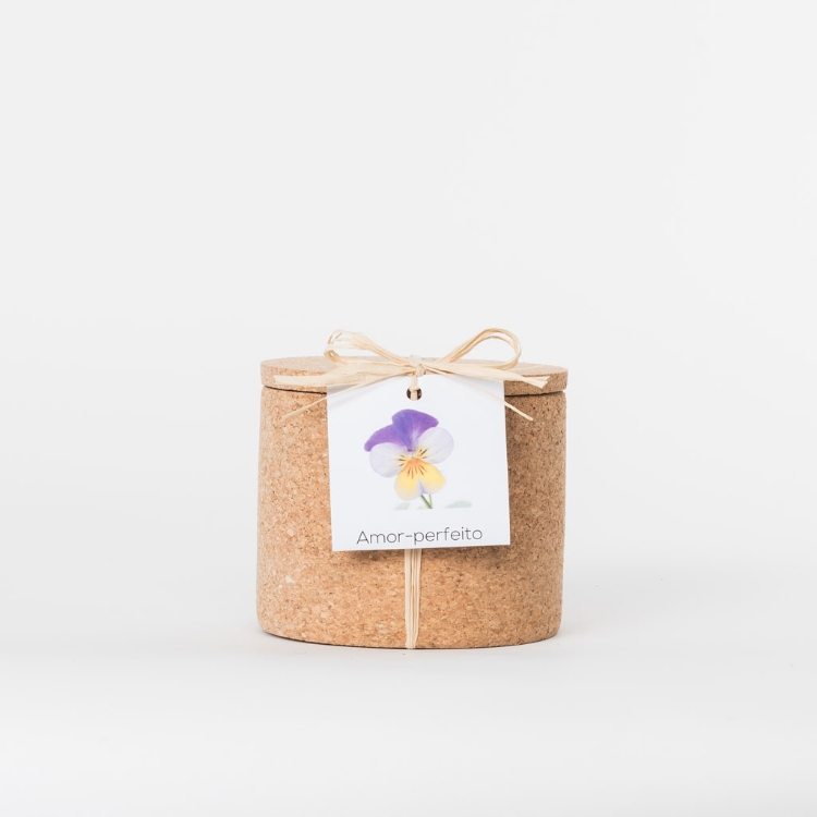 Grow your viola tricolor in this cork pot