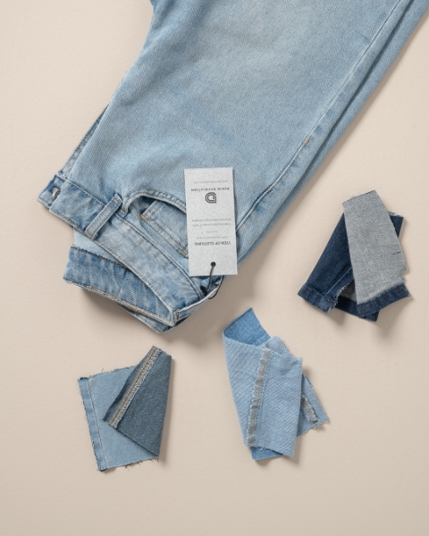 Imagem de Etiqueta | Hang tag em papel denim jeans